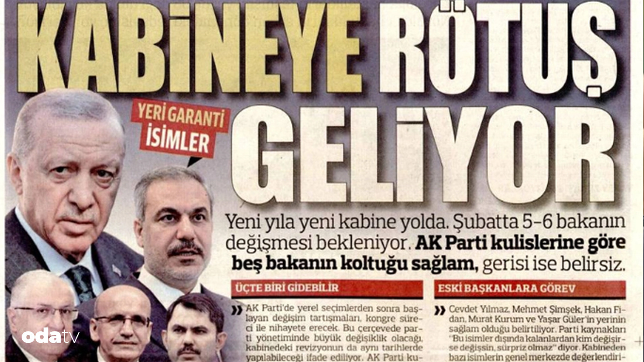 İktidar gazetesi yazıyorsa parçalanma büyük: Kabinede rötuş